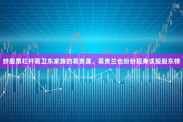 炒股票杠杆葛卫东家族的葛贵莲、葛贵兰也纷纷现身该股股东榜